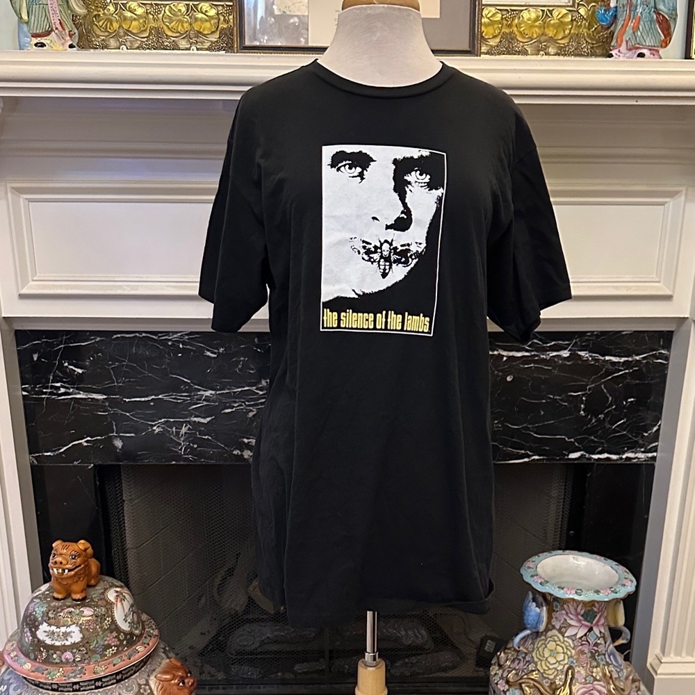 “Silence of the lambs” Black Graphic T-Shirt